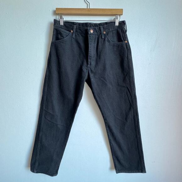 Vintage WRANGLER Men's Black Jeans - Picture 1 of 5